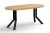Stół okrągły rozkładany  80-130-160 cm HIKORA egger Nogi metalowe CZARNE X SLIM  2 wkladki.jpg