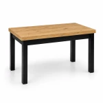 Stół rozkładany R-7 dla 4-6 osób 80x120/160 cm Czarny + Dąb Craft