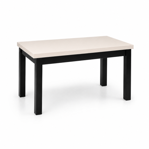 Stół R-7 80x120-160 cm Czarny + Kaszmir