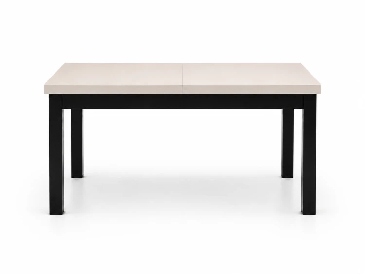Stół R-7 80x140-180 cm Czarny + Kaszmir ujęcie od przodu