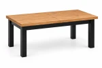 Stół rozkładany R-7 dla 6-8 osób 90x160/210 cm Czarny + Fornir Dębowy