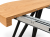 Stół RO-7 Fornirowany 80 cm, nogi metal slim industrial czarne -zbliżenie na prowadnicę.png